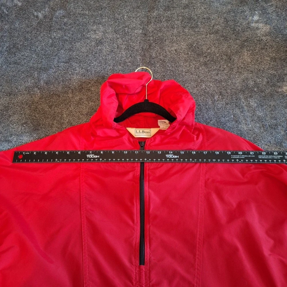 VTG‎ L.L. Bean Anorak Nylon Pullover Windbreaker Jacket Mens LT Red Hiking Camp
